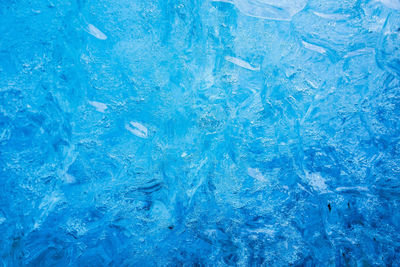 Full frame shot of blue ice