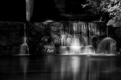 Water splashing in fountain