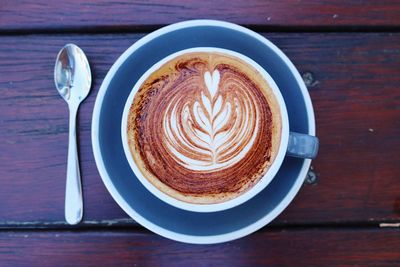 Coffee cup on table