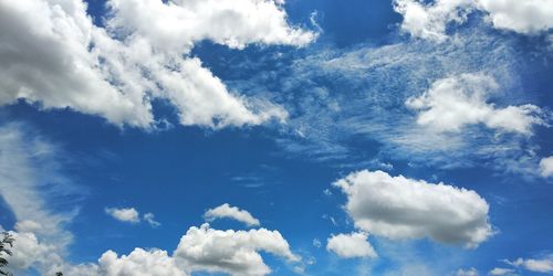 Low angle view of clouds in sky