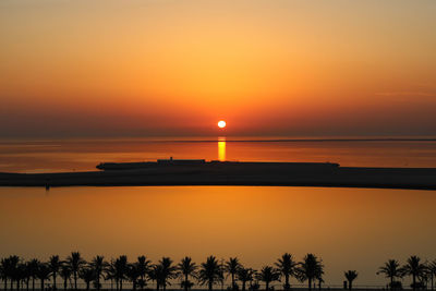 Dawn at lusail marina 