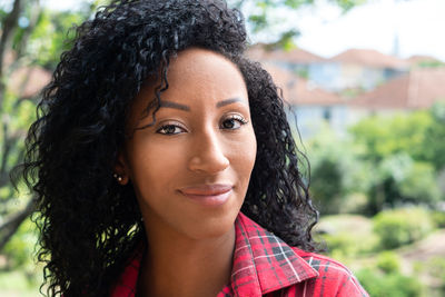 Portrait of beautiful young woman