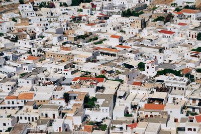 High angle view of townscape