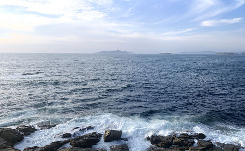 Scenic view of sea against sky