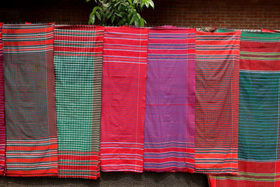 Close-up of multi colored cloths