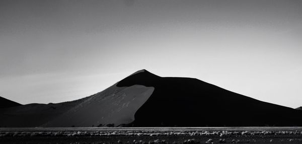 View of a desert against the sky