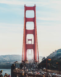 Golden gate bridge against sky