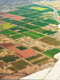 Aerial view of rural landscape