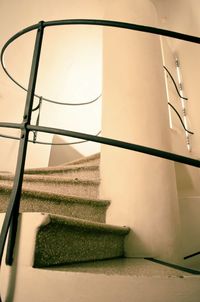 Low angle view of staircase in building