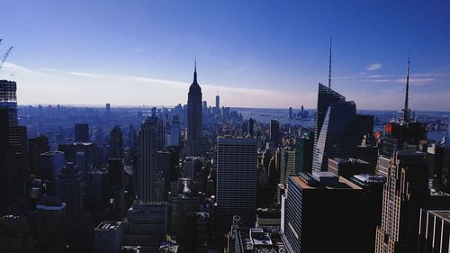 Aerial view of buildings in city