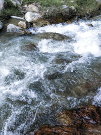 River flowing through rocks