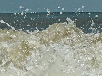 View of waves in sea