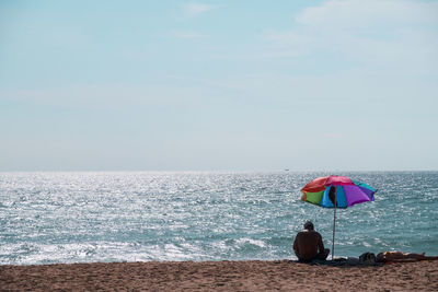 Scenic view of sea against sky