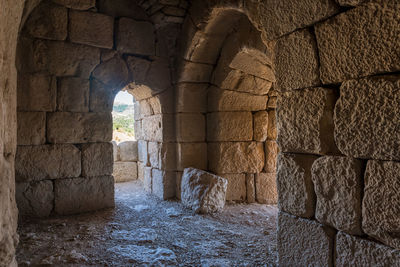 Stone wall of old building