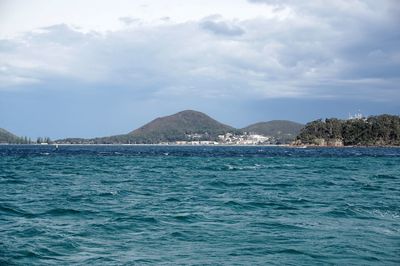 Scenic view of sea against sky