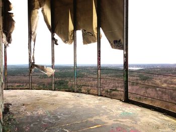View of empty beach against the sky
