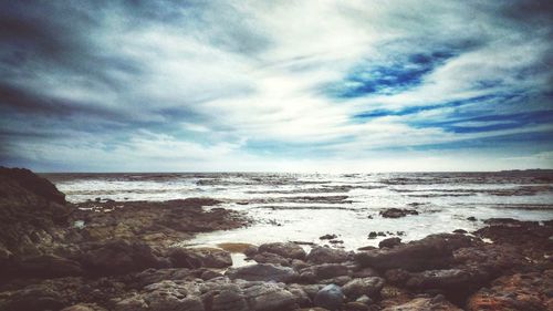 Scenic view of sea against sky