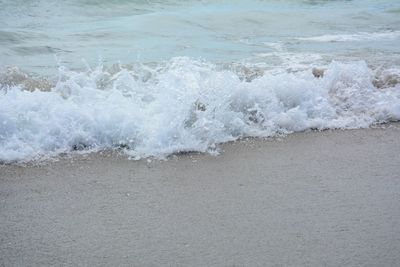 Waves rushing towards shore