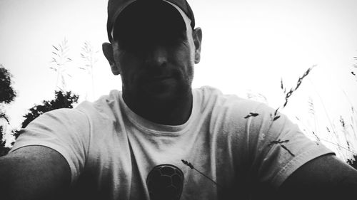 Low angle view of woman