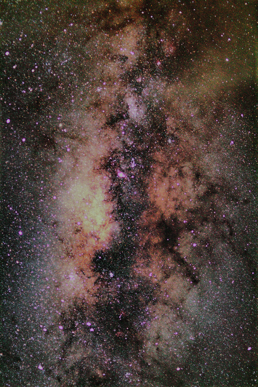 FULL FRAME SHOT OF ILLUMINATED STAR FIELD AT NIGHT