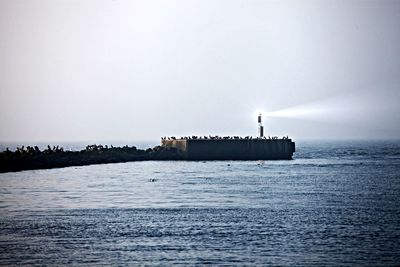 Scenic view of sea against sky