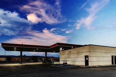 Built structure against cloudy sky