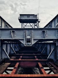 Railroad tracks against sky