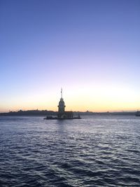 View of building at sunset