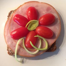 Close-up of served food