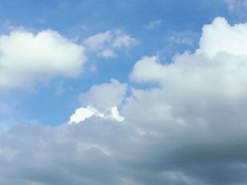 Low angle view of clouds in sky