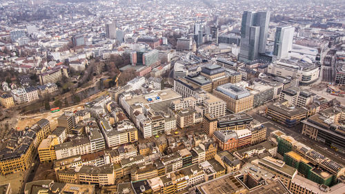 High angle view of cityscape