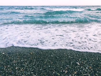 Scenic view of sea waves