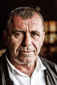 Close-up portrait of mature man