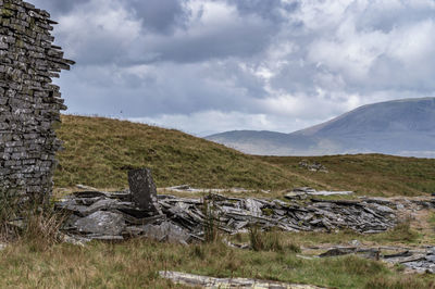 The abandoned cwmorthin slate quarry at blaenau ffestiniog in snowdonia, wales