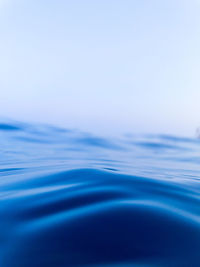 Close-up of swimming pool against clear sky