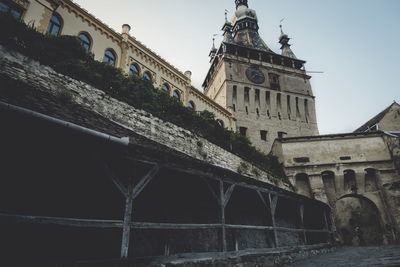 Low angle view of historical building