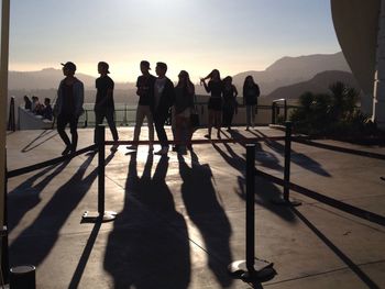 Group of people on the road