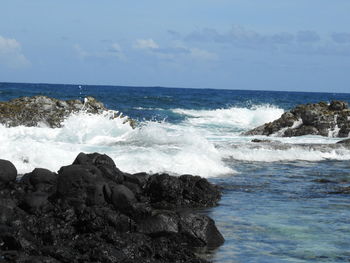 Scenic view of sea against sky
