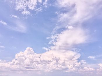 Low angle view of clouds in sky