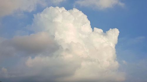 Low angle view of clouds in sky