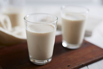 Close-up of drink on table