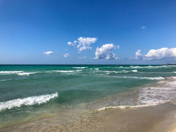 Scenic view of sea against sky