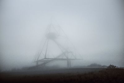 View of foggy weather