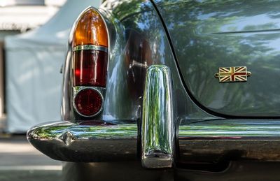 Taillight of vintage car