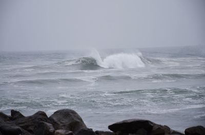 Rocks in sea