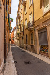 Street amidst buildings in city