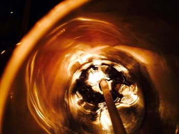 Close-up of illuminated light