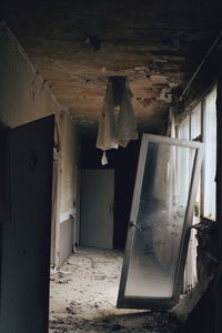 Interior of abandoned house