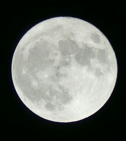 Scenic view of moon against sky at night