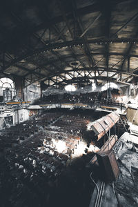 Interior of abandoned theater